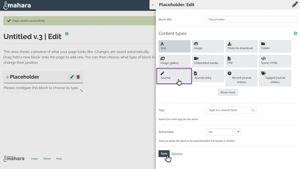 Content types_journal